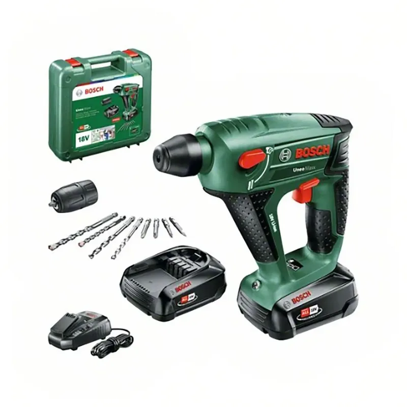Uneo Maxx Accu boorhamer - Met 2x 18 V accu's en lader - Met koffer van Bosch Home & Garden – productafbeelding 2 van 6
