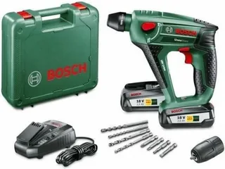 Uneo Maxx Accu boorhamer - Met 2x 18 V accu's en lader - Met koffer van Bosch Home & Garden – productafbeelding 1 van 6