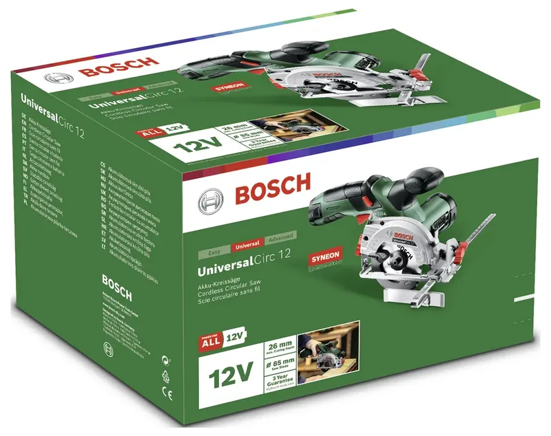UniversalCirc 12 Accu Cirkelzaag - Inclusief zaagblad - Losse Body (geleverd zonder 12 V accu en lader) van Bosch Home & Garden – productafbeelding 3 van 3