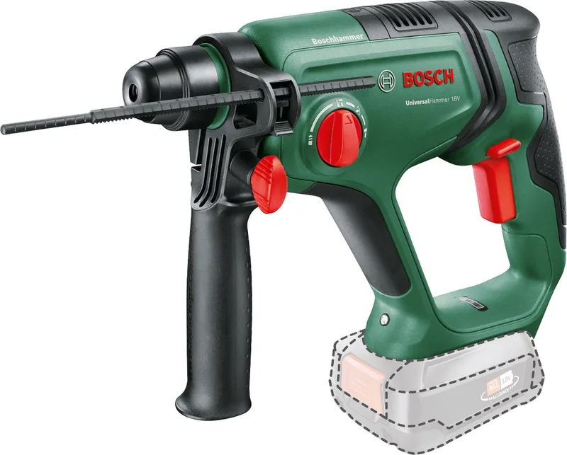 UniversalHammer 18V Accu Boorhamer - Incl. adapter - Zonder 18V accu en lader de Bosch Home & Garden – image du produit