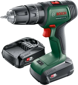 UniversalImpact 18 Accuboormachine - Met 2x 18 V accu (1.5 Ah) en lader by Bosch Home & Garden – product image 1 of 2