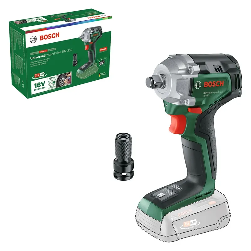 UniversalImpactDrive 18V-350 accu slagschroevendraaier 18 V ( 0603980304 ) 350 Nm borstelloos solo - zonder accu, zonder lader van Bosch – productafbeelding 3 van 6