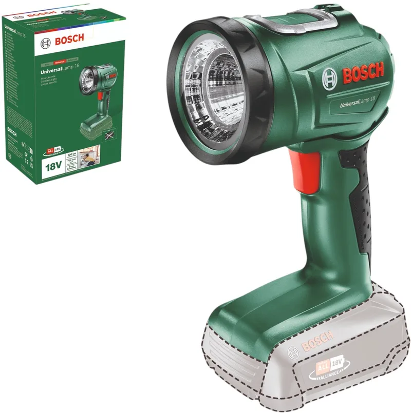 UniversalLamp 18 Bouwlamp - Zonder accu en lader by Bosch Home & Garden, Green – product image 1 of 4