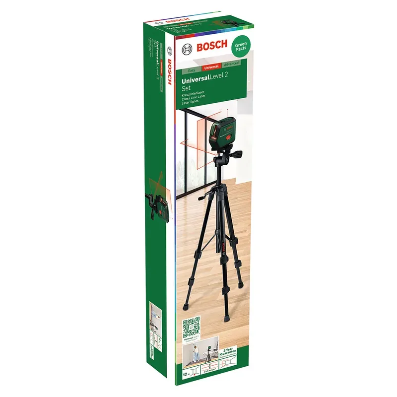 UniversalLevel 2 Set Kruislijnlaser Reikwijdte (max.): 12 m von Bosch – Produktbild 4 von 6