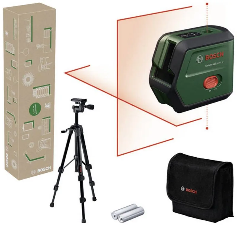 UniversalLevel 2 Set Kruislijnlaser Reikwijdte (max.): 12 m by Bosch – product image
