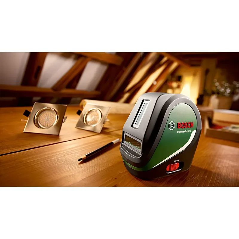 UniversalLevel 3 Maxi-Set Kreuzlinienlaser selbstnivellierend Reichweite (max.): 10 m fra Bosch Home & Garden – produktbillede 5 af 6