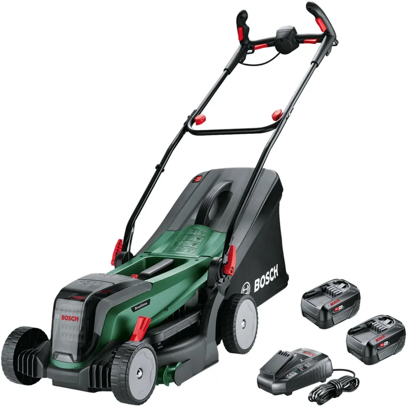 UniversalRotak 2x18V-37-550 - Accu-grasmaaier - Inclusief 2x 18V Li-Ion (4.0 Ah) accu en Lader van Bosch – productafbeelding 1 van 5
