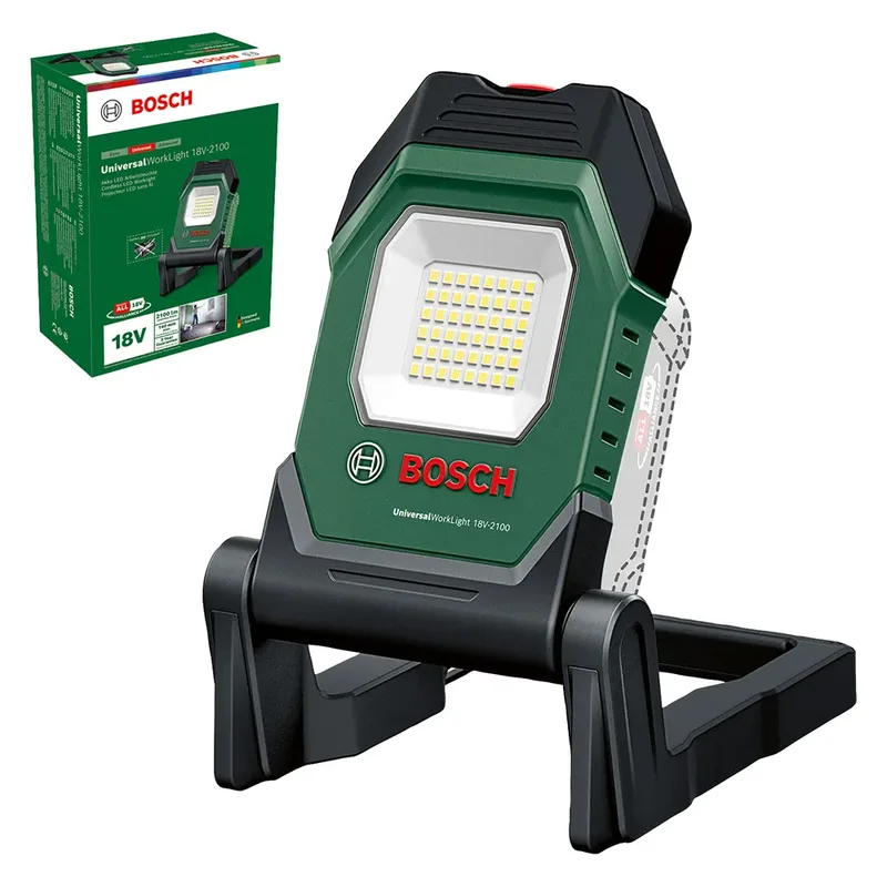 UniversalWorkLight 18V-2100 Akku-LED-Arbeitsleuchte 2100 lm Kaltweiß 06039A1300 by Bosch Home & Garden – product image 4 of 6