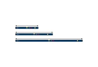 Wasserwaage Bosch Kastenwasserwaagen-Set 60/100/180 cm 3-tlg. - 1600A03DN7 de Bosch Home & Garden – image du produit 4 sur 5