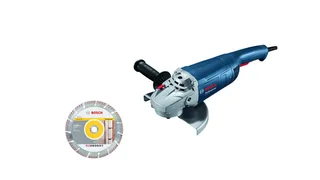 Winkelschleifer Bosch Professional Winkelschleifer GWS 20-230 P van Bosch, Rood – productafbeelding 2 van 5