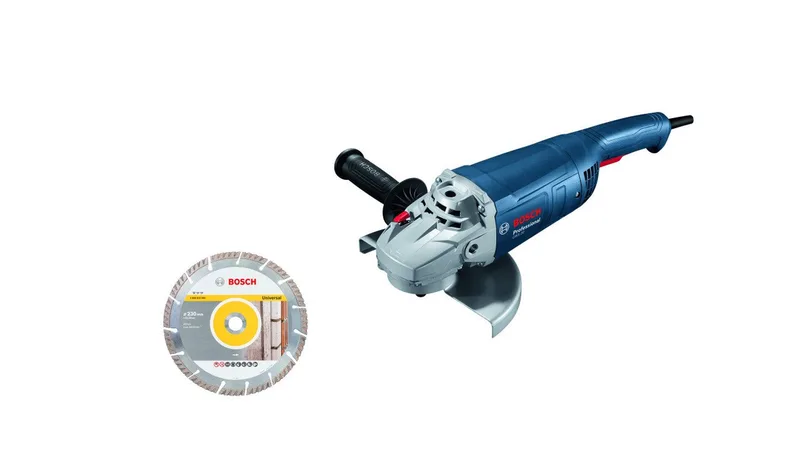 Winkelschleifer Bosch Professional Winkelschleifer GWS 20-230 P van Bosch, Rood – productafbeelding 2 van 5