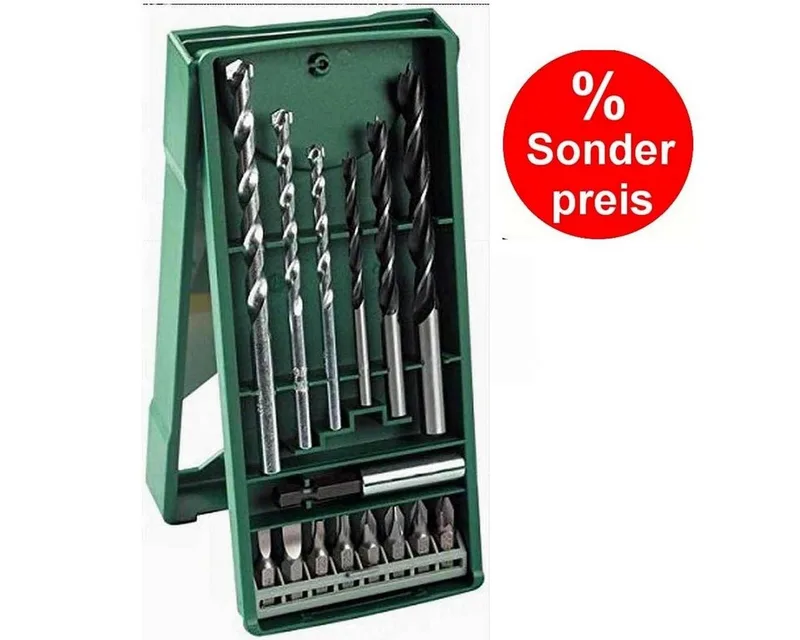 X-Line borenset - 15-delig - Voor hout en steen van Bosch – productafbeelding 2 van 3