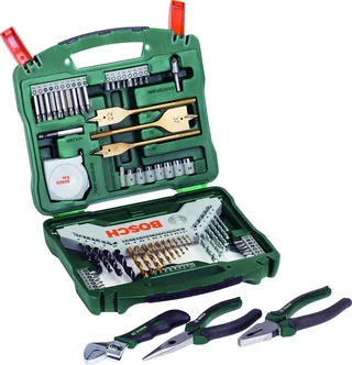 X-Line borenset - 70-delig - Titanium Plus Serie - Voor hout, metaal en steen - Met gratis handgereedschap van Bosch – productafbeelding 2 van 3