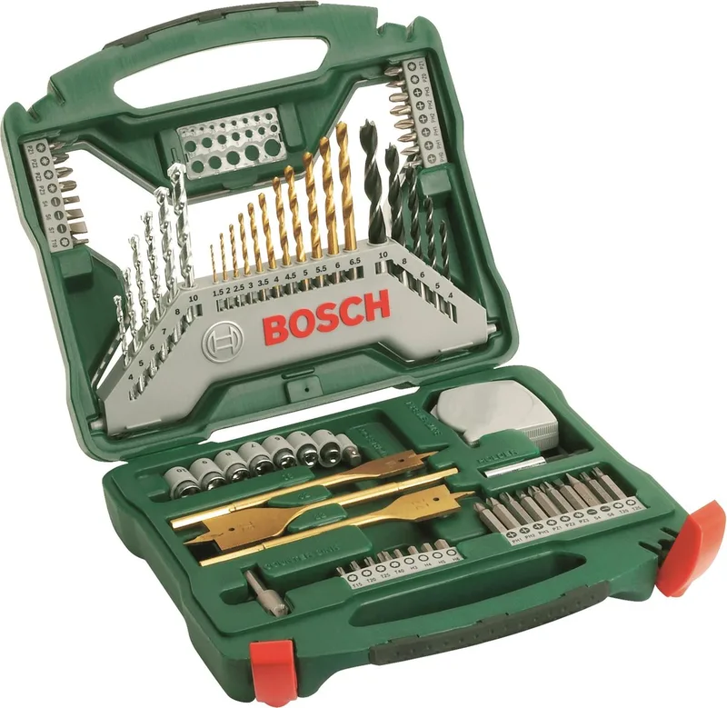 X-Line borenset - 70-delig - Titanium Plus Serie - Voor hout, metaal en steen van Bosch – productafbeelding 1 van 3