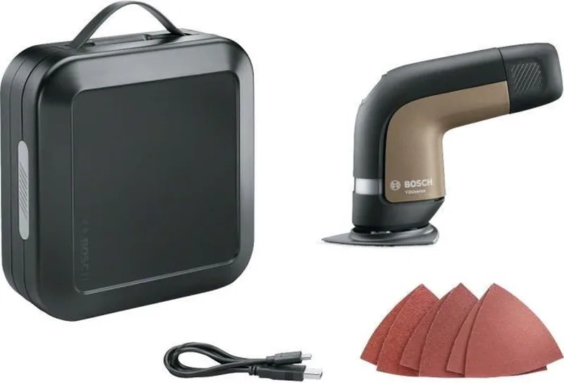 YOUseries Sander Accumultischuurmachine - Incl. Micro USB-C lader en 3,6 V Li-Ion accu by Bosch Home & Garden – product image