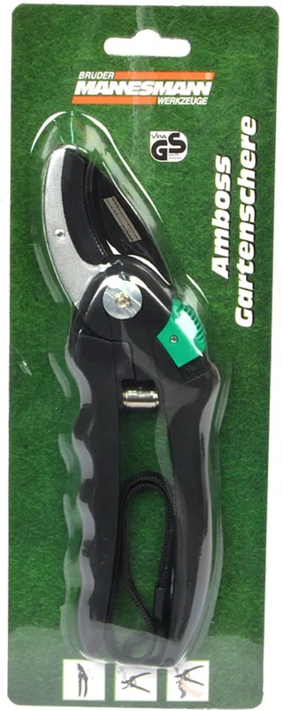 aambeeld-snoeischaar, zwart/groen de Brüder Mannesmann – image du produit 1 sur 2
