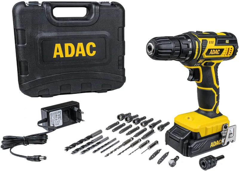 ADAC Akku-Bohrschrauber, 20 Volt, Koffer von Brüder Mannesmann – Produktbild