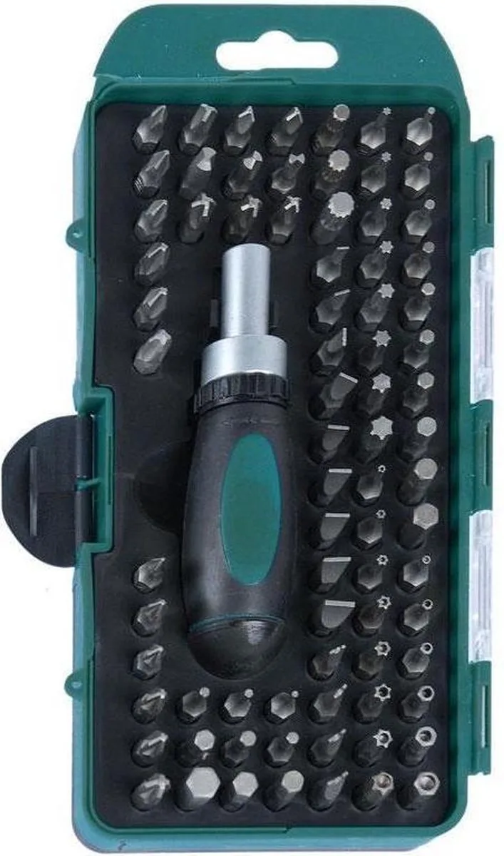 Bitset (79 dlg) in cassette van Brüder Mannesmann – productafbeelding