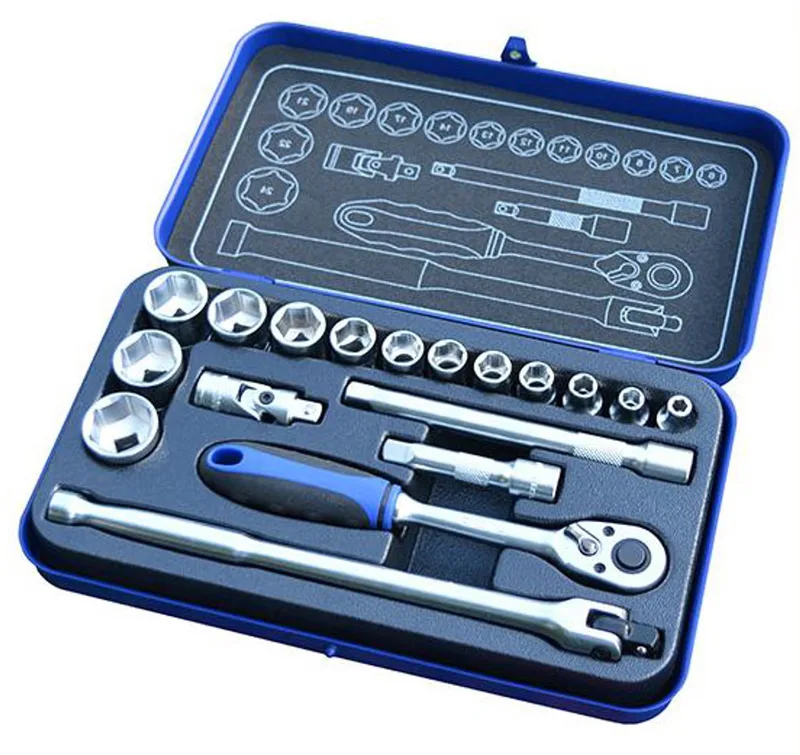BOXO 18-delige Doppenset 3/8 inch - Professioneel Gereedschap de Brüder Mannesmann – image du produit