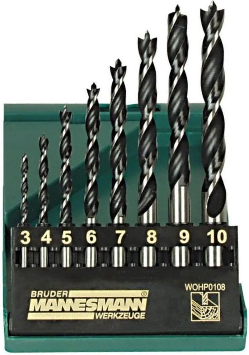 Brüder Mannesmann 54308 8-delige Houtborenset - 3-10mm by Brüder Mannesmann – product image