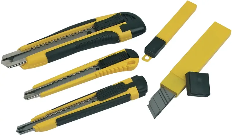 Cutter-Satz, 3-teilig, schwarz / gelb by Brüder Mannesmann – product image 2 of 2