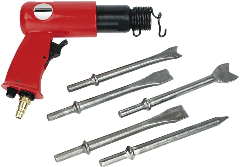 Druckluft-Meißelhammer mit 5 Meisseln by Brüder Mannesmann – product image