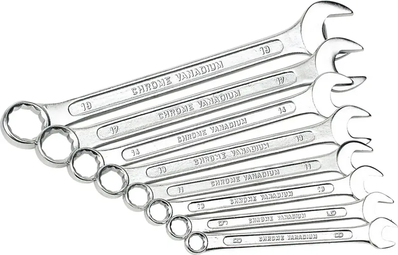 M 130-08DIN Ring-Maulschlüssel-Satz 8teilig Schlüsselweite (Metrisch) 8 - 19 mm von Brüder Mannesmann – Produktbild