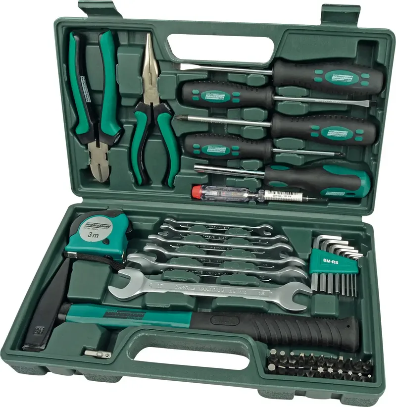 M29032 Heimwerker Werkzeugkoffer bestückt (L x B x H) 335 x 335 x 195 mm de Brüder Mannesmann – image du produit