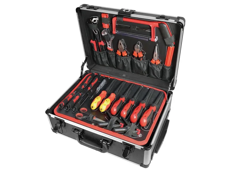 M29076 pour mécanicien de précision Mallette à outils équipée (L x l x H) 48 x 38 x 50 cm de Brüder Mannesmann – image du produit 2 sur 5