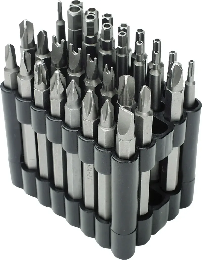 M29732 Bit-Set 32teilig T-Profil mit Loch, Kreuzschlitz Phillips, Kreuzschlitz Pozidriv, Schlitz, Schlitzmutter, Innen-Sechskant BO de Brüder Mannesmann – image du produit