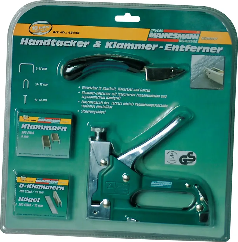 M48440 Handtacker Klammernlänge 4 - 14 mm by Brüder Mannesmann – product image