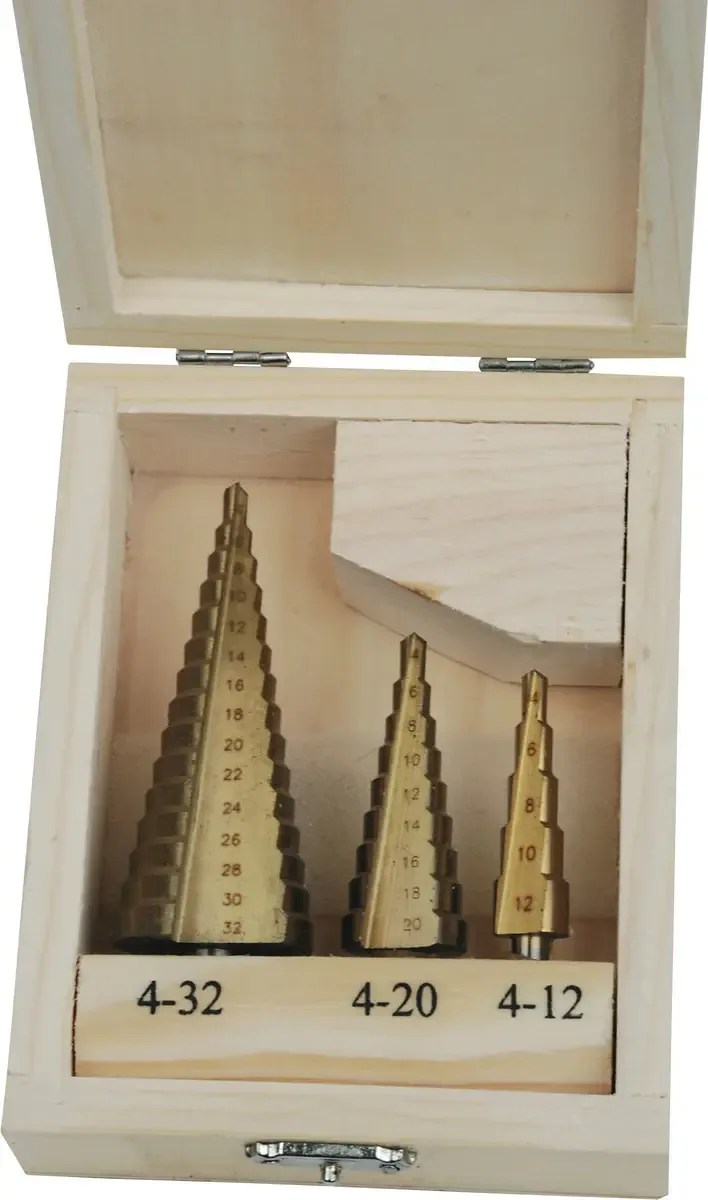 M54603 M54603 HSS Titan Stufenbohrer-Set 3teilig titanbeschichtet 1 St. de Brüder Mannesmann – image du produit 1 sur 2