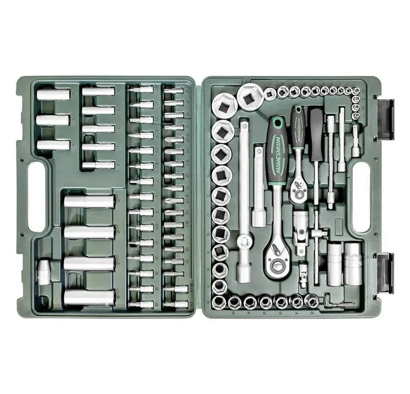 M98410 Dopsleutelset Metrisch 1/4 (6.3 mm), 1/2 (12.5 mm) 94-delig de Brüder Mannesmann, Kleurloos – image du produit 2 sur 4