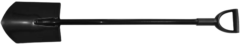 Metall-Spaten, Länge: 1.180 mm, schwarz by Brüder Mannesmann – product image