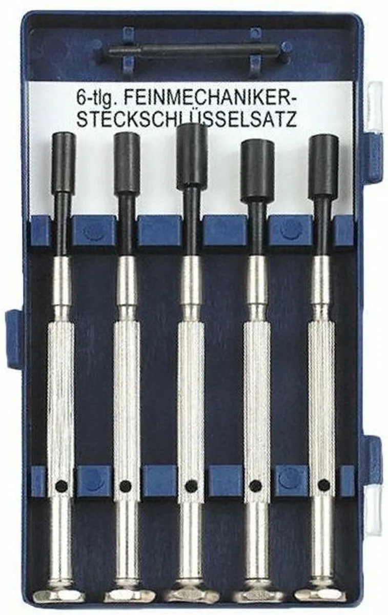 precisie dopsleutelset - 5-delig - voor telefoons en brillen de Brüder Mannesmann, Argent – image du produit