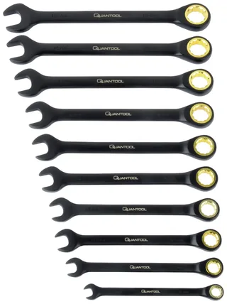 Q25210 Quantool Rollgabelschlüssel-Satz 10teilig Schlüsselweite (Metrisch) 8 - 19 mm by Brüder Mannesmann – product image 1 of 2