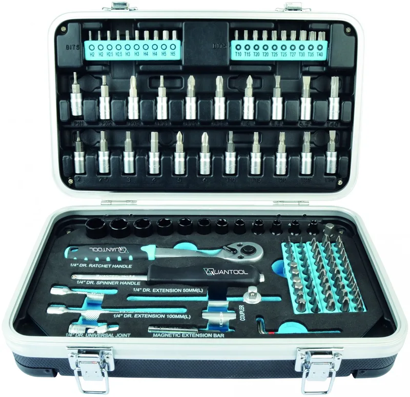 QUANTOOL Q25003 Bitset 116-delig 1/4 (6.3 mm) van Brüder Mannesmann – productafbeelding
