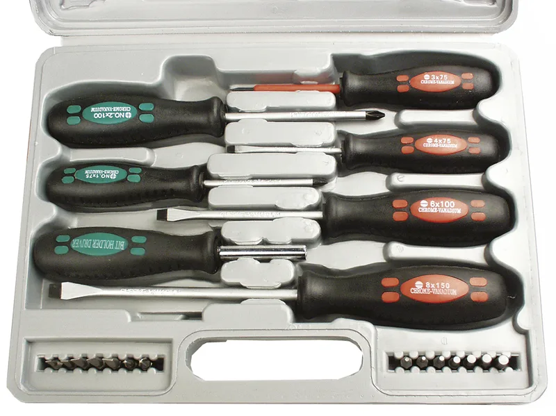 Schraubendreher-Satz, 21-teilig, mit Bits von Brüder Mannesmann – Produktbild