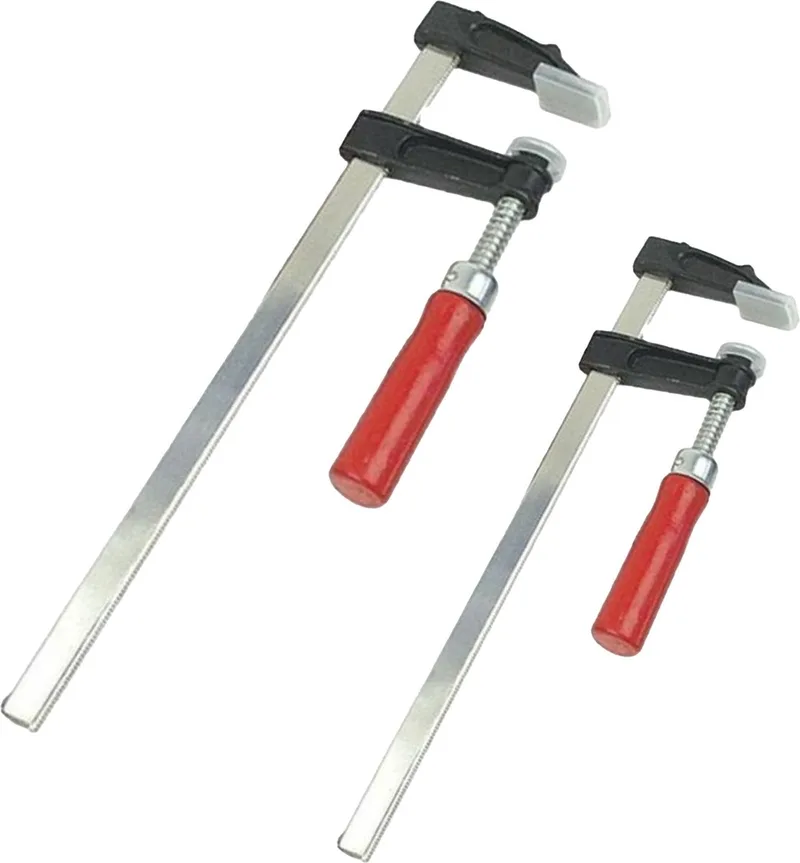 Snelspan lijmklemmen set - 2x - verzinkt staal - bereik 200 en 250 mm - lijmtang fra Brüder Mannesmann, Flerfarvet – produktbillede