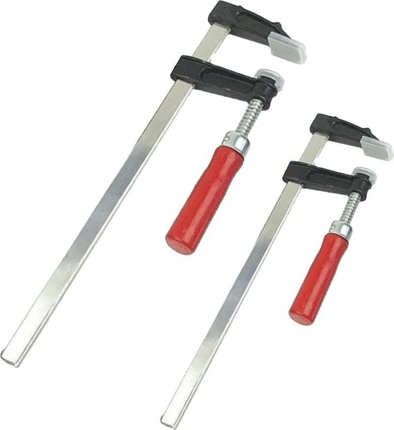 Snelspan lijmklemmen set - 2x - verzinkt staal - bereik 250 en 300 mm - lijmtang van Brüder Mannesmann, Meerkleurig – productafbeelding