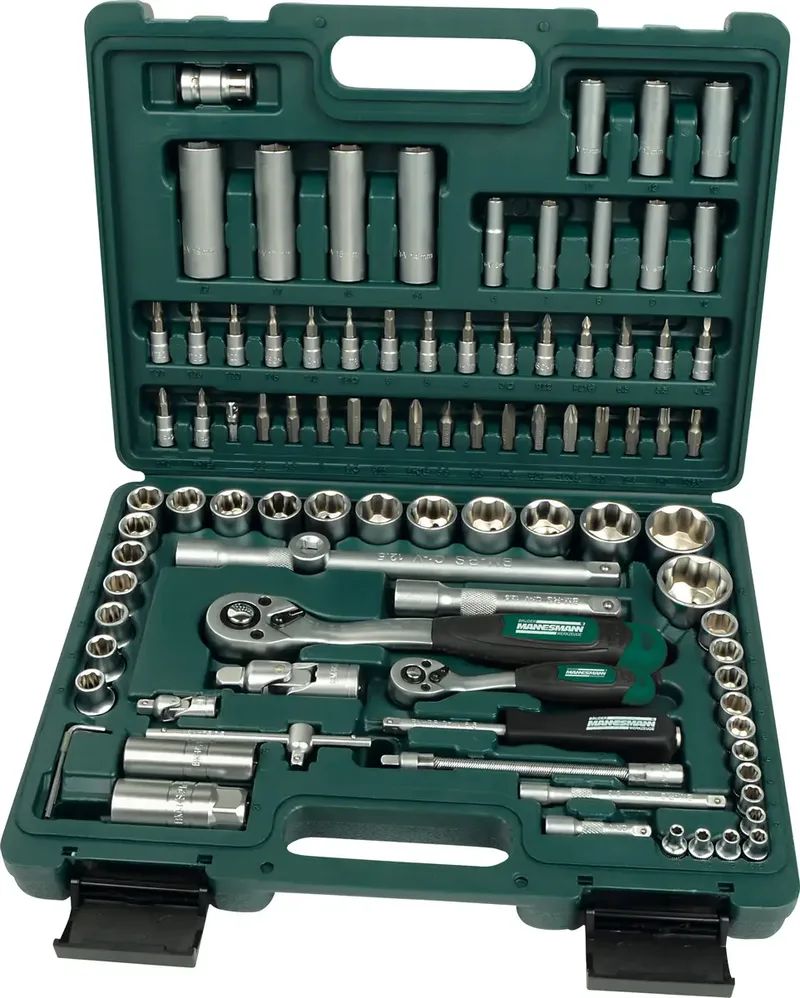 Steckschlüsselsatz metrisch 1/4 (6.3 mm), 1/2 (12.5 mm) 94teilig M 2055-SL de Brüder Mannesmann – image du produit