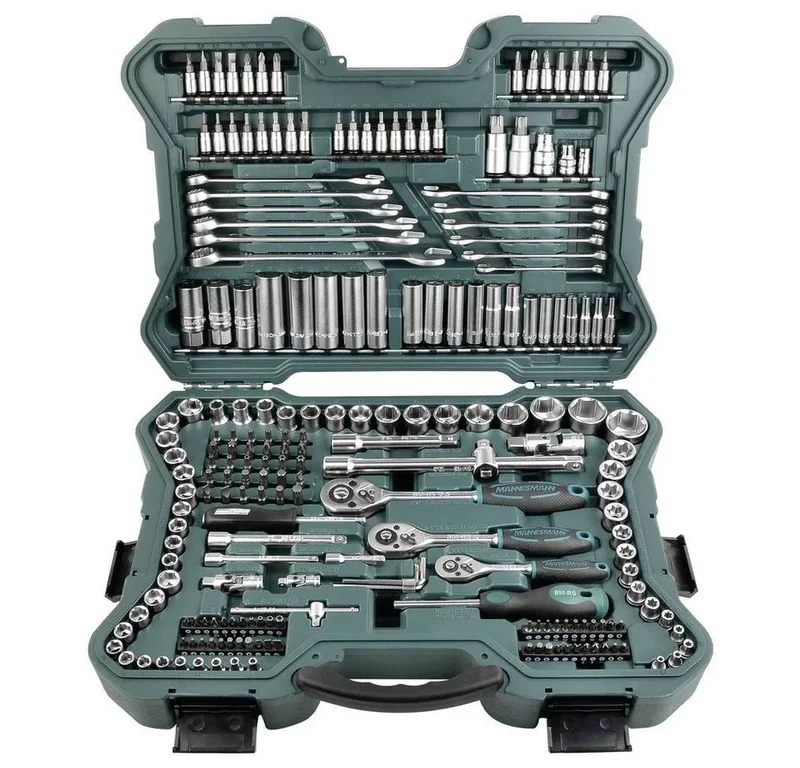 Steckschlüsselsatz metrisch 1/4 (6.3 mm), 3/8 (10 mm), 1/2 (12.5 mm) 215teilig M98430 de Brüder Mannesmann – image du produit 2 sur 5