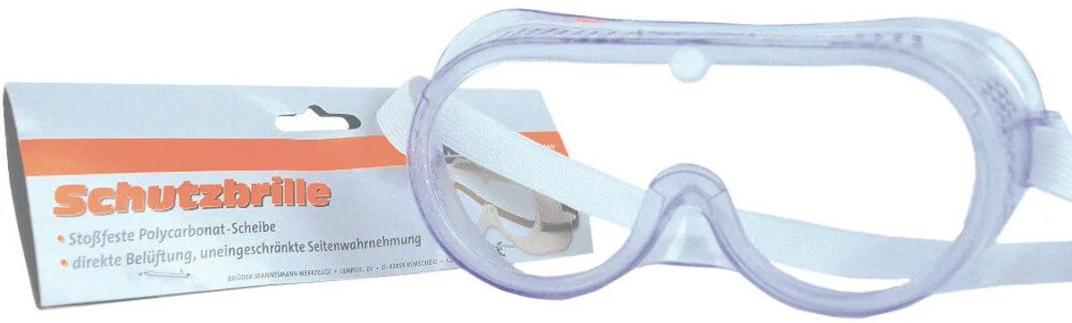 veiligheidsbril 12010 fra Brüder Mannesmann, Gennemsigtig – produktbillede