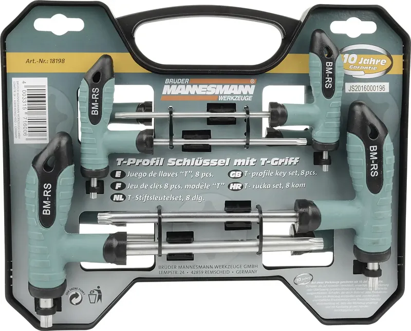Werkstatt Schraubendreher-Set 8teilig T-Profil by Brüder Mannesmann – product image