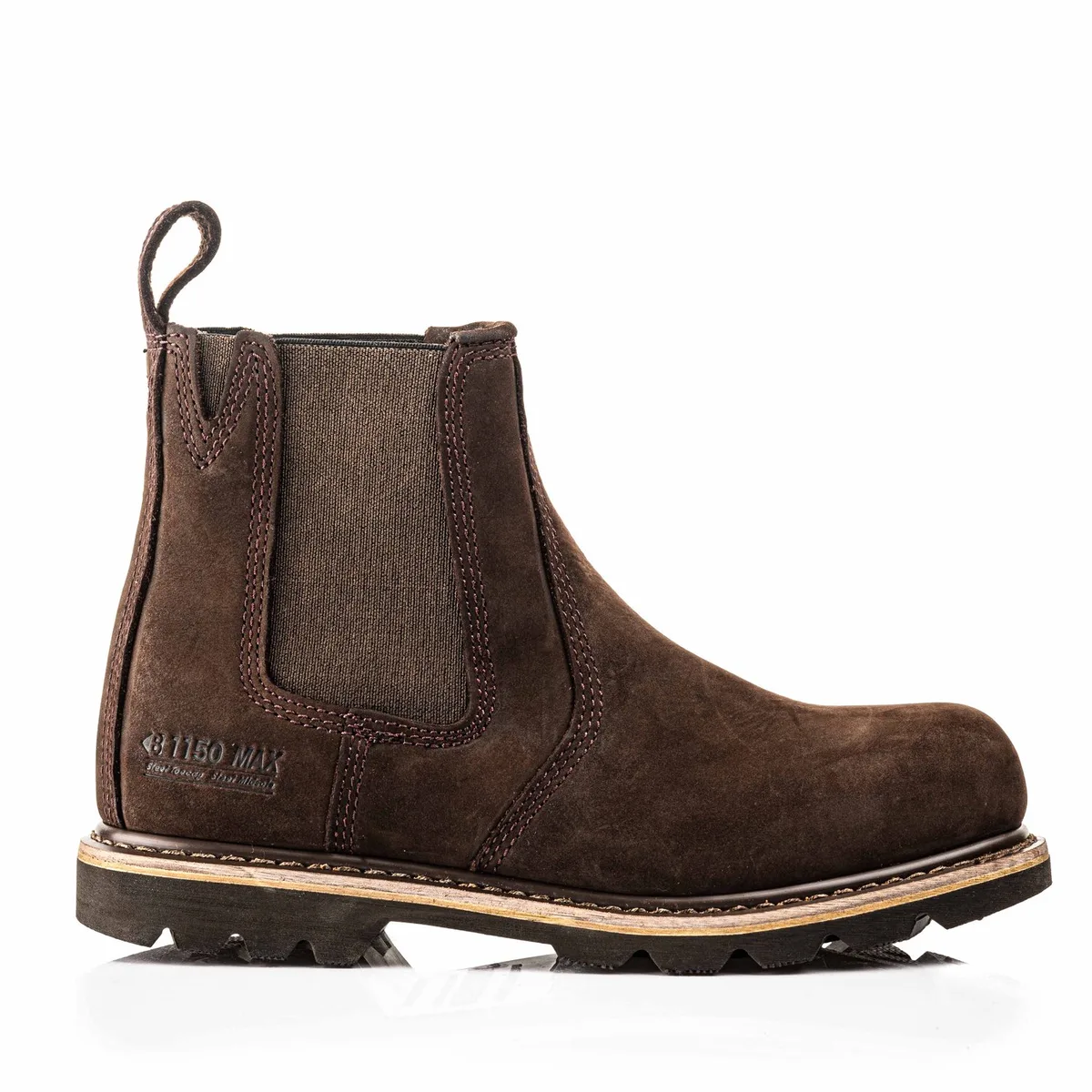 B1150 MAX Hard as Nails Dealer Boot | Chocolate Oil | Werkschoen van BuckBootz, Chocolate Oil, 39 – productafbeelding