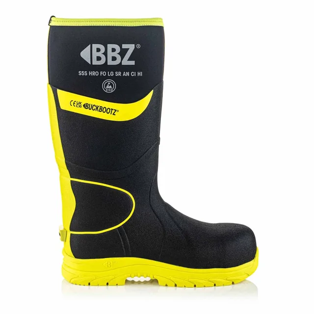 BBZ8000 BK YL Safety Wellington Boot