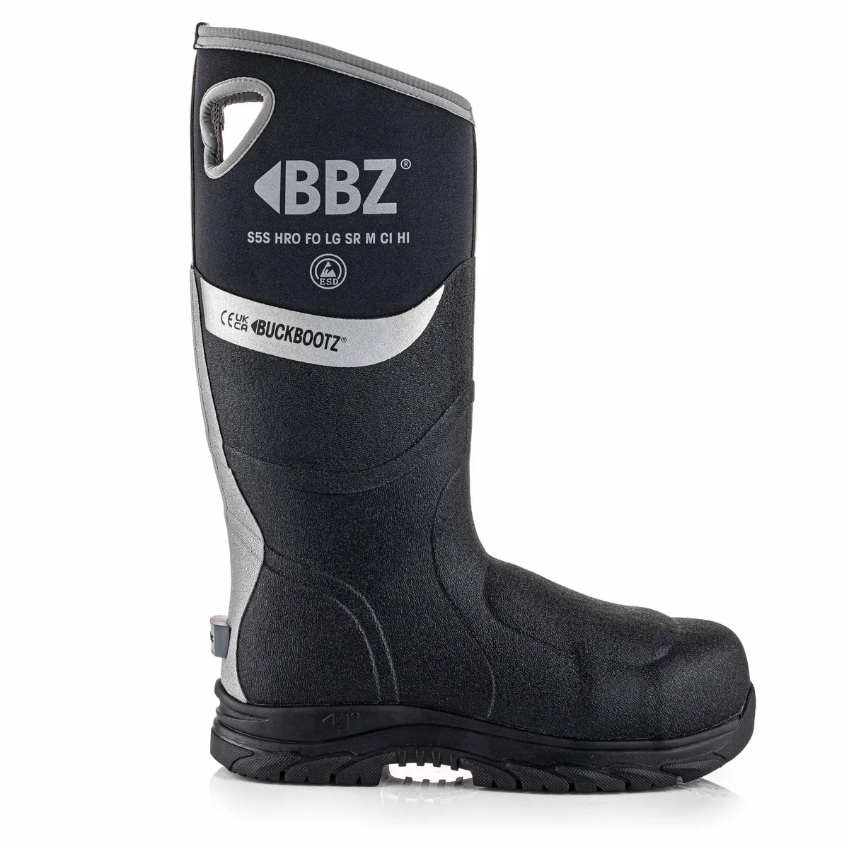 BBZ9000 BK Safety Wellington Boot | Black | Werkschoen de BuckBootz, Noir, 40 – image du produit