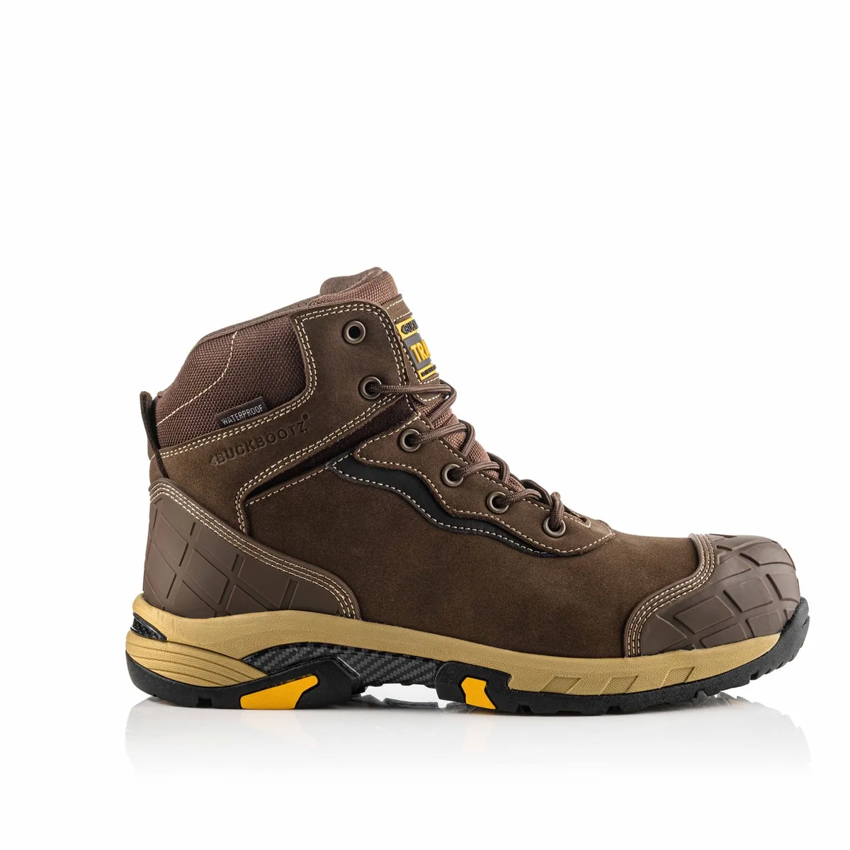 BLITZ BR Tradez Lace Boot | Brown | Werkschoen by BuckBootz, Brown, 44 – product image
