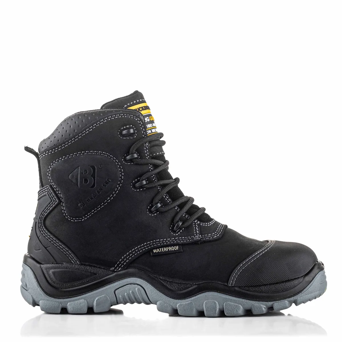 BSH012 BK Buckshot Lace Boot | Black | Werkschoen de BuckBootz, Noir, 44 – image du produit
