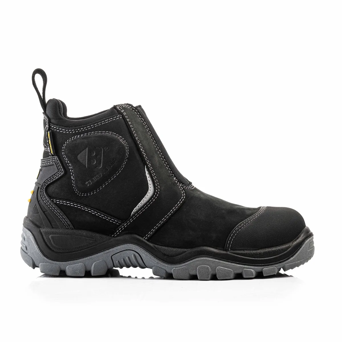 BSH014 BK Buckshot Dealer Boot | Black | Werkschoen fra BuckBootz, Sort, 44 – produktbillede